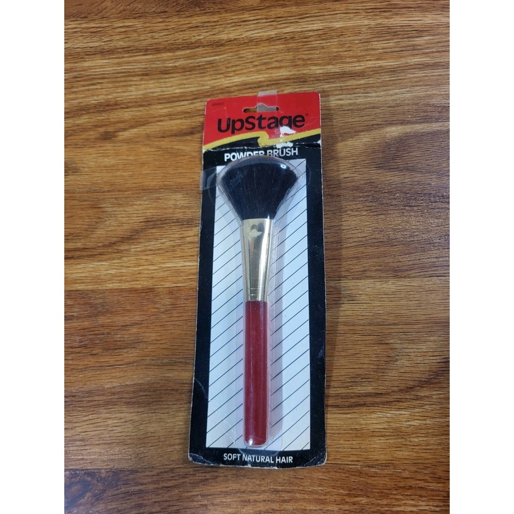 Vintage Rare Translucent Handle Make-up Brush- Powder Brush 6.5" UpStage 1989